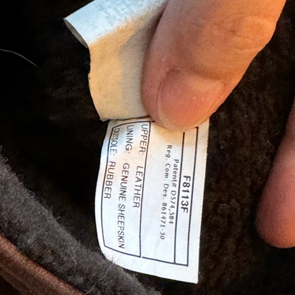 Ultra lux leather and sueded sheepskin UGG boots, men’s size 13. Rubber tread. - Picture 7 of 7